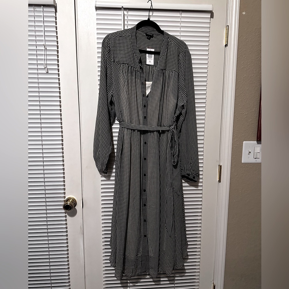Torrid houndstooth black and white dress 2x